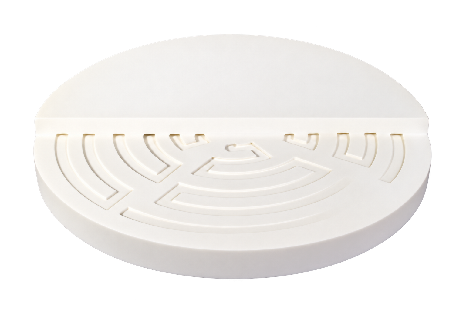 Ceramic hollow plate